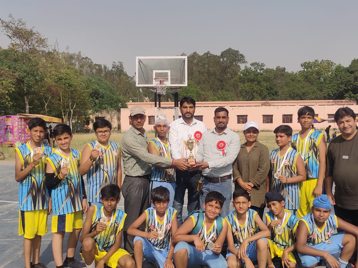 RUNNER UP in zonal level Basketball (Under-14)….(boys)