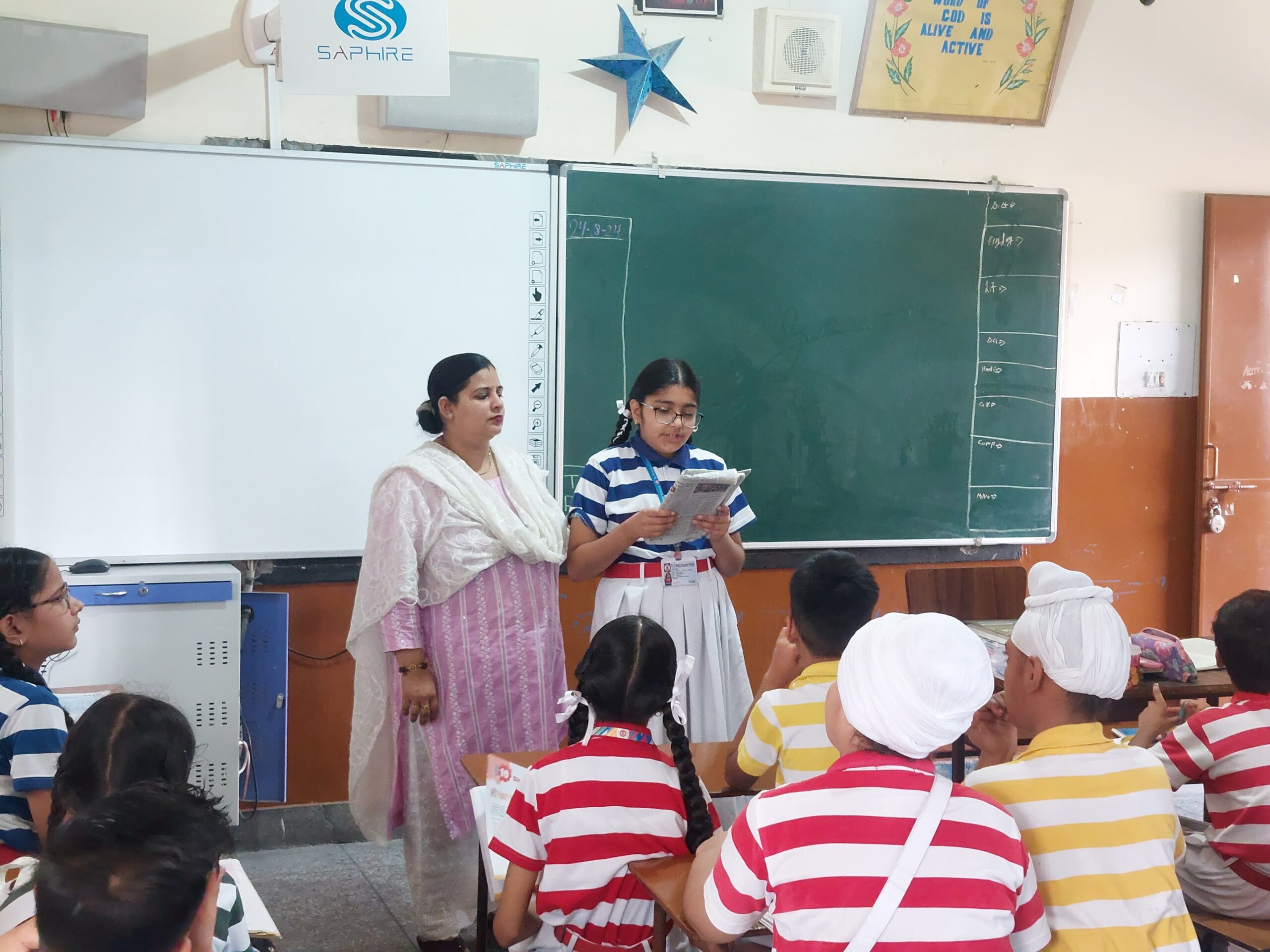 Newspaper reading competition